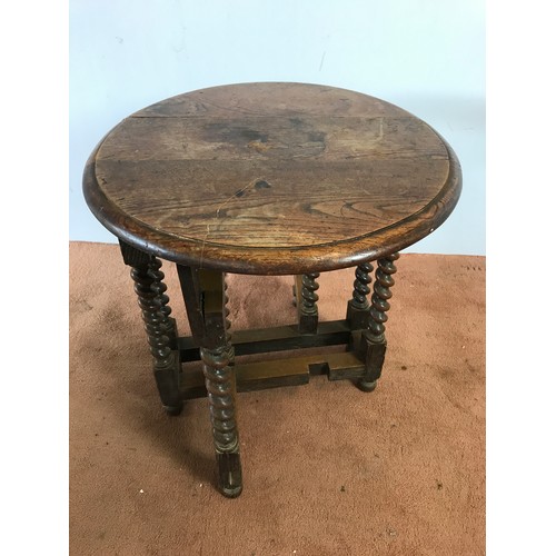 198 - SMALL OAK DROP LEAF TABLE