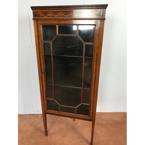 204 - STANDING GLAZED CORNER CABINET