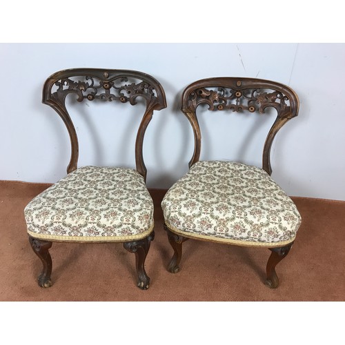 362 - 2 PAIRS OF BEDROOM CHAIRS