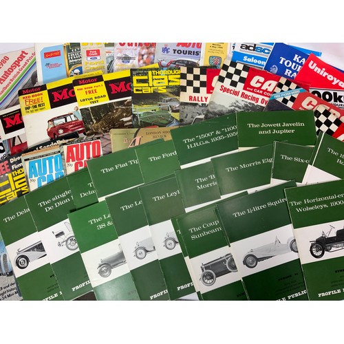 28 - MOTORING BOOKS, JOHN PLAYER GRAND PRIX PROGRAMMES, SILVERSTONE, MG MAGAZINES, 32 PROFILE PUBLICATION... 