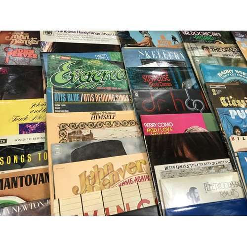 316 - GOOD SELECTION OF ASSORTED POP & EASY LISTENING LP RECORDS, INC. DR HOOK, JOHN DENVER, BARRY WHITE, ... 