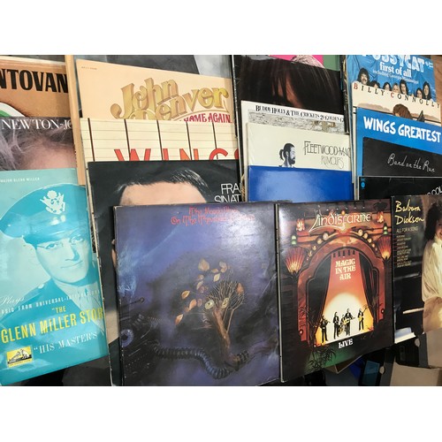 316 - GOOD SELECTION OF ASSORTED POP & EASY LISTENING LP RECORDS, INC. DR HOOK, JOHN DENVER, BARRY WHITE, ... 