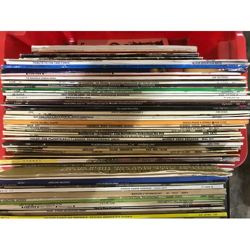 327 - RECORDS, APPROX 80 LP's, MIXED MUSIC, COUNTRY, MILITARY, & EASY LISTENING