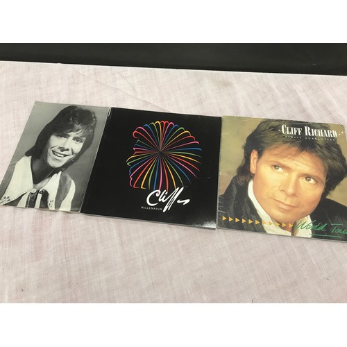 19 - CLIFF RICHARD MILLENNIUM BROCHURE, ALWAYS GUARANTEED TOUR BOOK AND ANOTHER BOOKLET