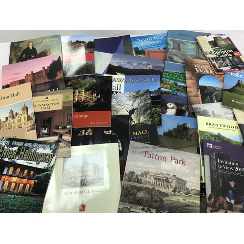 30 - BOX OF STATELY HOME BROCHURES