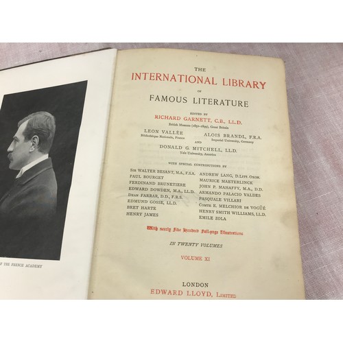 28 - 10 VOLS OF THE INTERNATIONAL LIBRARY OF FAMOUS LITERATURE EDITED BY RICHARD GARNETT, VOLS 2, 3, 4, 5... 