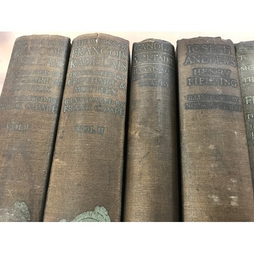 49 - MISC BODLEY HEAD PUBLICATIONS INCLUDING THE WORKS OF RABELAIS VOLS 1 AND 2 1933, CANDIDE-VOLTAIRE 19... 