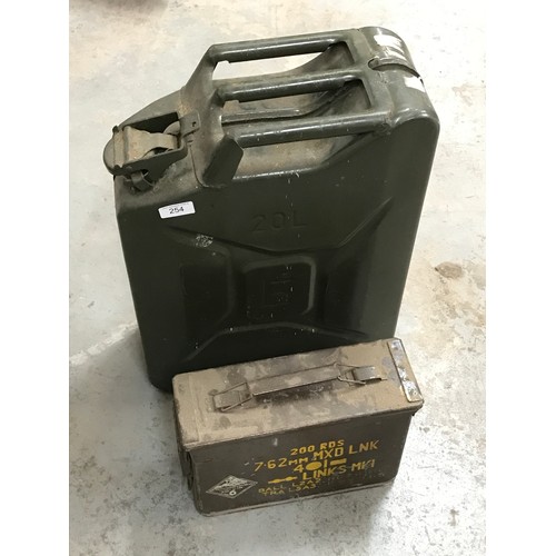 3 - JERRY CAN AND AN AMMUNITION BOX