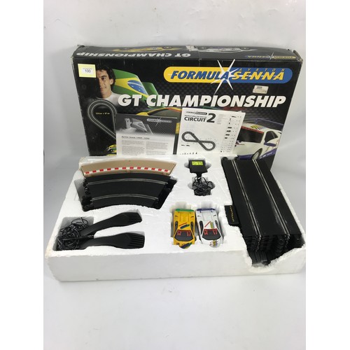 100 - SCALEXTRIC SET FORMULA AYRTON SENNA, GT CHAMPIONSHIP