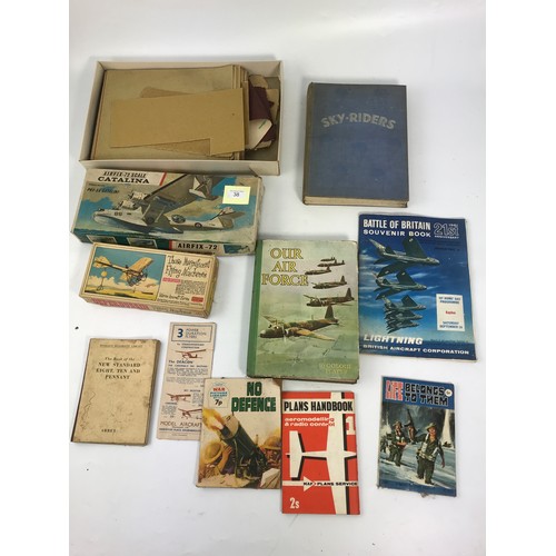 38 - INPACT KIT, DEPERDUSSIN, VETERAN AIRCRAFT SERIES MODEL, AIRFIX CATALINER, AVIATION INTEREST, 1961 BA... 