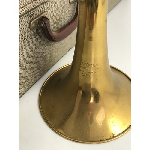 552 - INCOMPLETE TROMBONE MADE BY LINCOLN AND DISTRIBUTED BY SELMER, LONDON, MARKED C2088