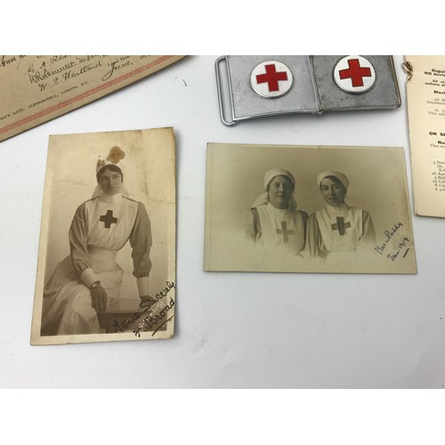 595 - BRITISH RED CROSS CERTIFICATES AND MEMORABILIA