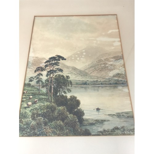 5 - R. HAYES,PR. WATERCOLOURS, HIGHLAND SCENES, APPROX. 28 X 35 cm