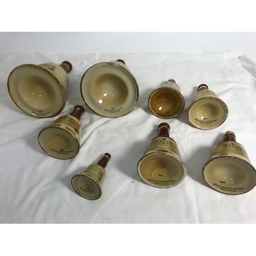 242 - WADE BELLS SCOTCH WHISKY BELL DECANTERS