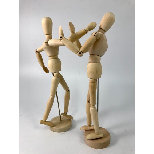 614 - QUANTITY WOODEN ARTISTS ANATOMICAL MODELS