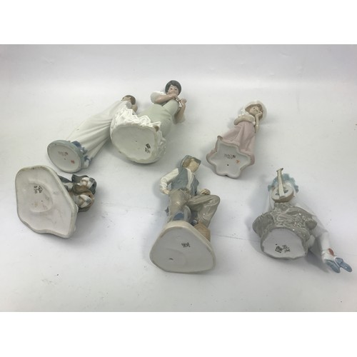 188 - 6 LLADRO NAO FIGURINES