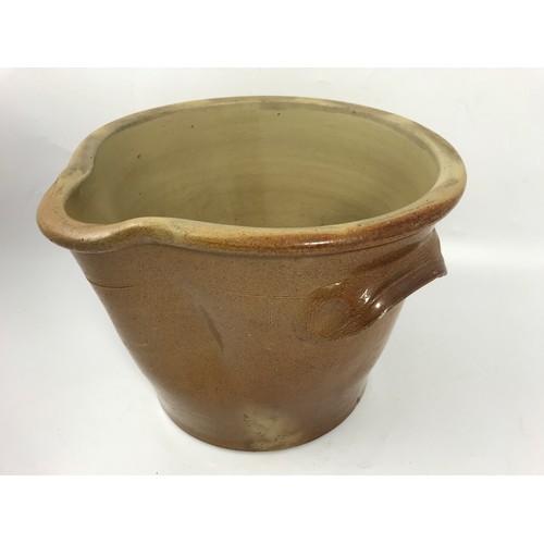 606 - UNUSUAL SALT GLAZED VESSEL 35cm Dia