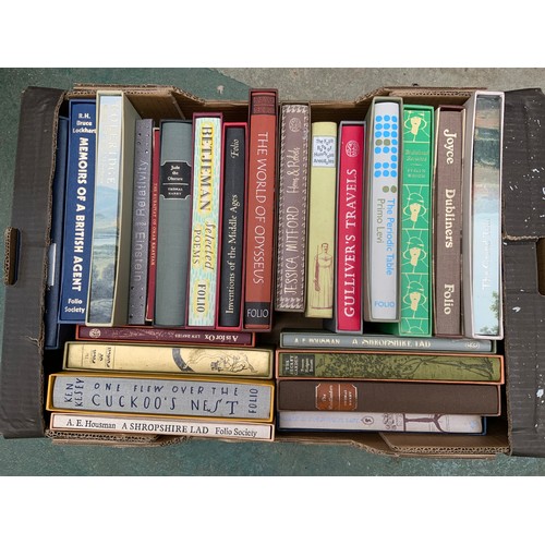 1 - TRAY OF VARIOUS FOLIO SOCIETY BOOKS