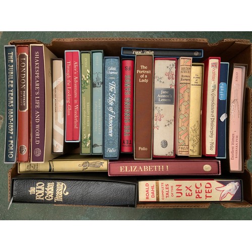 4 - TRAY OF VARIOUS FOLIO SOCIETY BOOKS