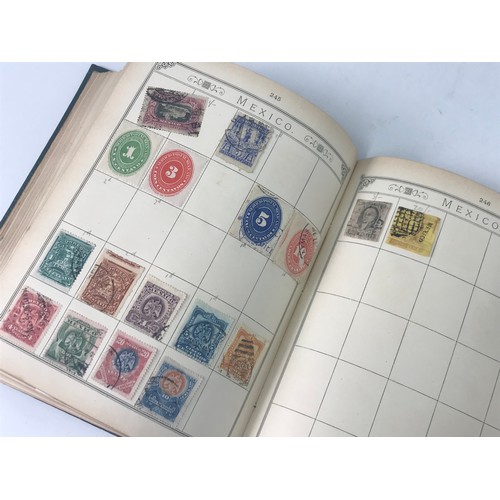 270 - ALBUM UNPICKED OF EARLY STAMPS ALL WORLD WITH NICE PICKINGS USED INCL. USA 1893 COLUMBUS, 1898 MISSI... 