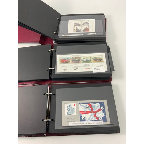 298 - GB QEII MINI SHEETS 1980-2017 IN 3 RM ALBUMS APPROX. 130 SHEETS, FACE OVER £650