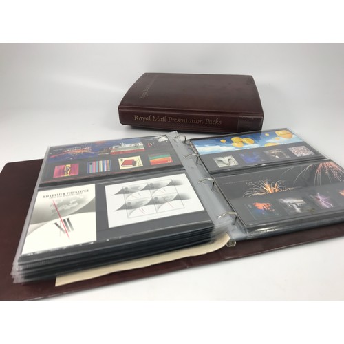 297 - Withdrawn COLLECTION OF ROYAL MAIL PRESENTATION PACKS IN 2 ALBUMS, TOTAL FACE VALUE APPROX. £300