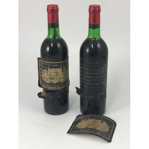 466 - 2 BOTTLES CHATEAU PALMER MARGAUX 1976, Provenance- from the cellar of a titled gentleman