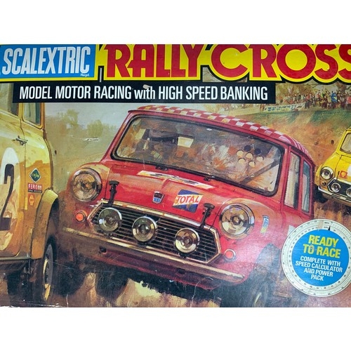 80 - SCALEXTRIC SET, RALLY CROSS, C579, WITH 2 MINI CARS, PLUS LARGE QTY. OF TRACK.