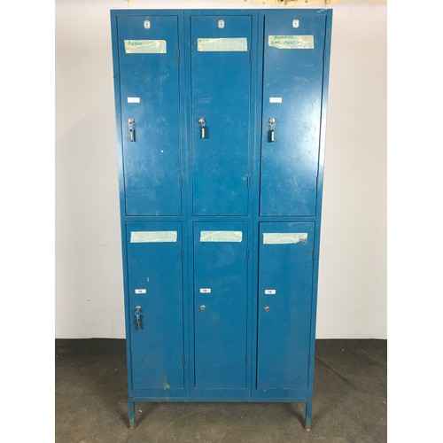 5 - BANK OF METAL SCHOOL LOCKERS