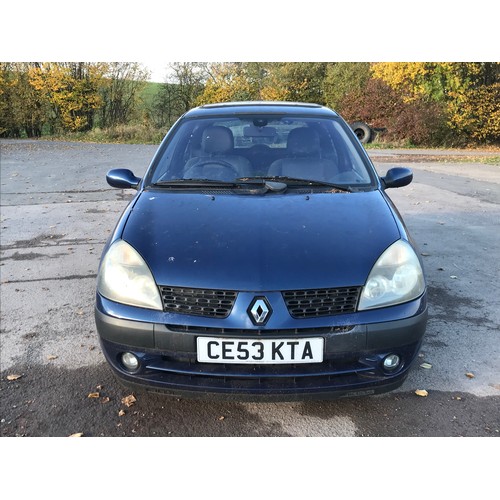 4 - RENAULT CLIO CE 53 KTA, APPROX. 106,000 MILES