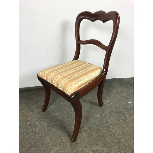 132 - SET OF 6 MAHOGANY DINING CHAIRS WITH DROP IN SEATS