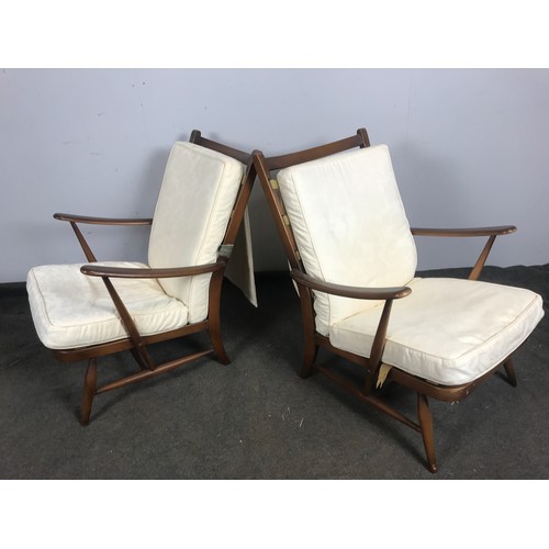 83 - TWO LATE CENTURY ERCOL STYLE CHAIRS