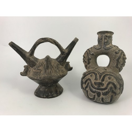 216 - 4 SOUTH AMERICAN PRE-COLUMBIAN STYLE POTTERY VASES