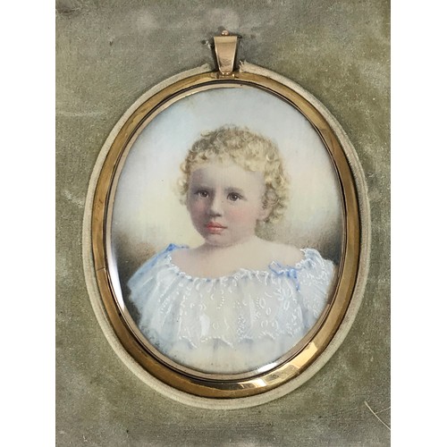 17 - 2 FRAMED PORTRAIT MINIATURES IN PRESENTATION CASES