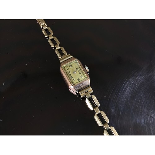 388 - 2 LADIES GOLD WRIST WATCHES