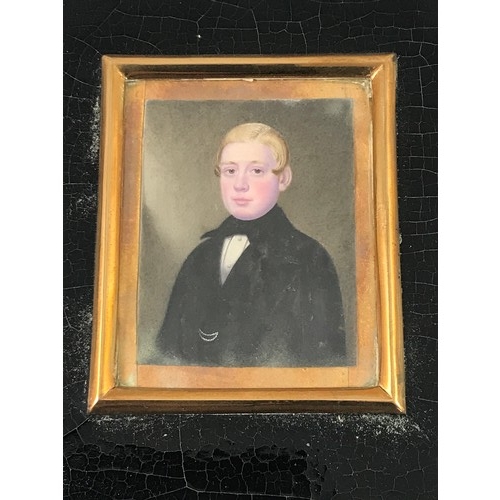 20 - 3 FRAMED PORTRAIT MINIATURES, Provenance- direct family descendance from James Gray, master boot mak... 