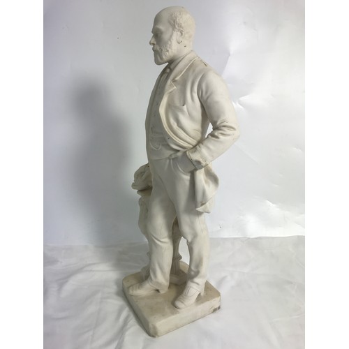 238 - LARGE ANTIQUE MINTON FIGURE OF COLIN CAMPBELL 49cm TALL