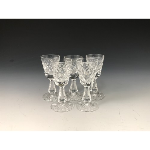 273 - WATERFORD CRYSTAL DECANTER TOGETHER WITH 5 GLASSES