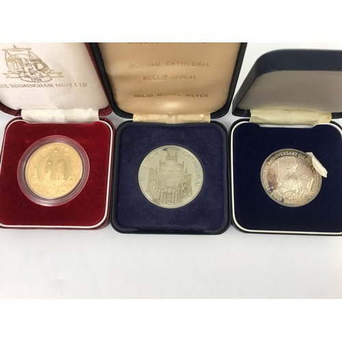 110 - MISC. CASED SILVER MEDALS