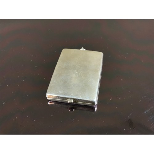 342 - SMALL PLAIN SILVER NATHANIEL MILLS BIRMINGHAM LADIES CALLING CARD CASE