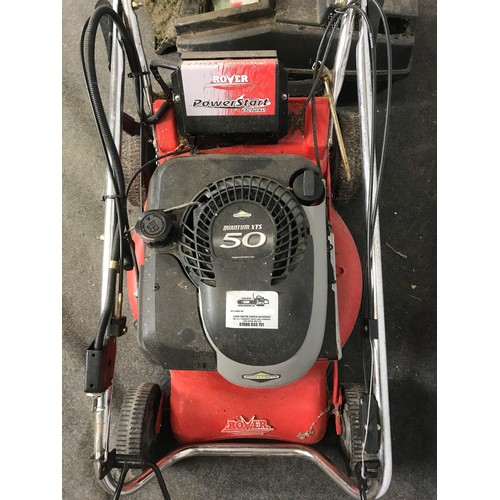 35 - PETROL LAWN MOWER, ROVER QUANTUM XTS 50 WITH BRIGGS & STRATTON ENGINE,