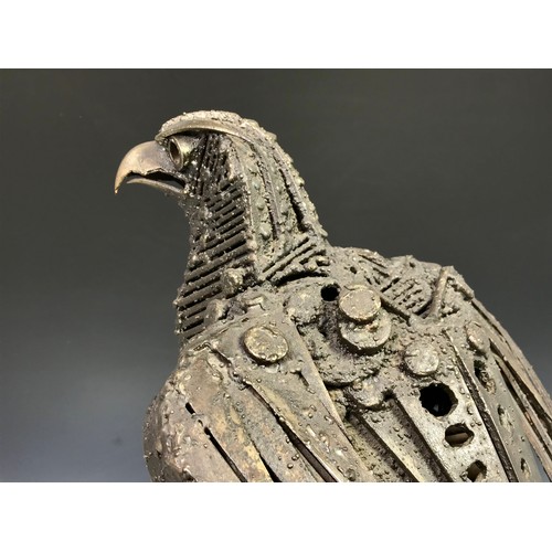 184 - LARGE WALENTY PYTEL (BORN 1941) BRONZE STUDY OF A GOLDEN EAGLE 53cm TALL