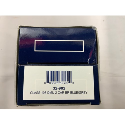 519 - BACHMANN 32-902 CLASS 108 DMU 2 CAR BLUE AND GREY IN ORIGINAL SEALED PLASTIC