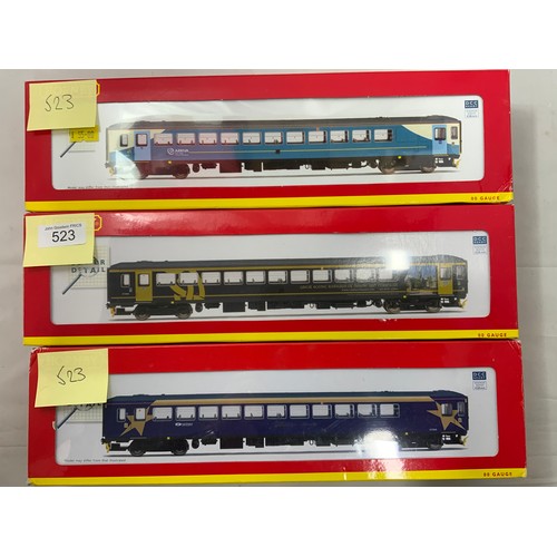 523 - HORNBY, 3 BOXED AND DCC READY CLASS 153 SINGLE CLASS DMU, R2866 WESSEX TRAINS 153382, R2932 ARRIVA T... 