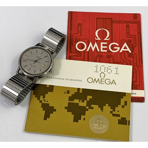 392 - late entry GENTS VINTAGE OMEGA SEAMASTER QUARTZ WRIST WATCH, STAINLESS STEEL, CENTRE SECONDS, DATE A... 