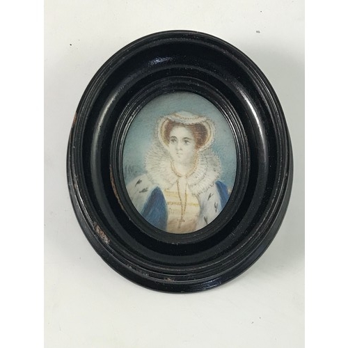 16 - 3 OVAL PORTRAIT MINIATURES, Provenance- direct family descendance from James Gray, master boot maker... 