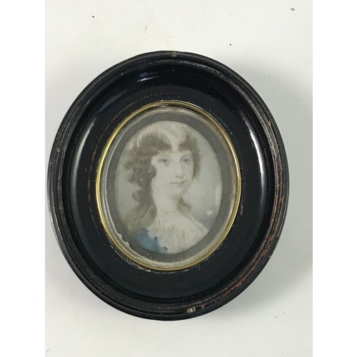 16 - 3 OVAL PORTRAIT MINIATURES, Provenance- direct family descendance from James Gray, master boot maker... 