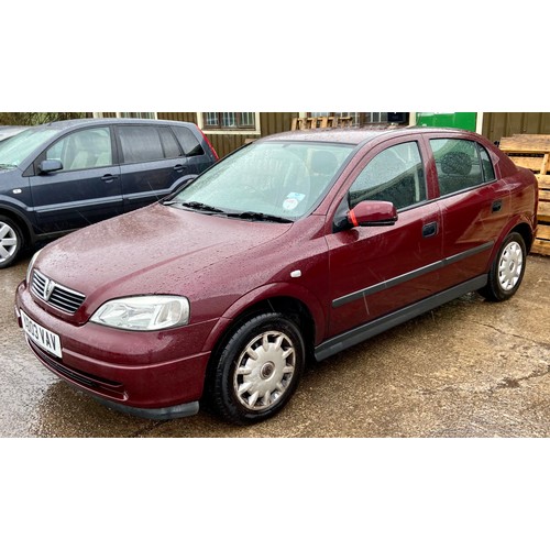 2 - VAUXHALL ASTRA 1.6 AUTOMATIC CAR YD03VAV. MOT TO 25-3-2022. APPROX MILES 58000 the battery is totall... 