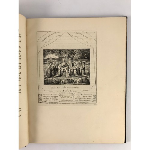 79 - BAXTER PRINT THE ASCENT OF MOUNT BLANC, WILLIAM BLAKE ILLUSTRATED BOOK OF JOB DATED 1927 AND MINIATU... 