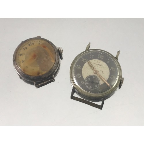 393 - 2 VINTAGE WRIST WATCHES, AF